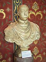 Blois, Chateau, Buste de Charles IX, roi de France (1550-1574), moulage en platre